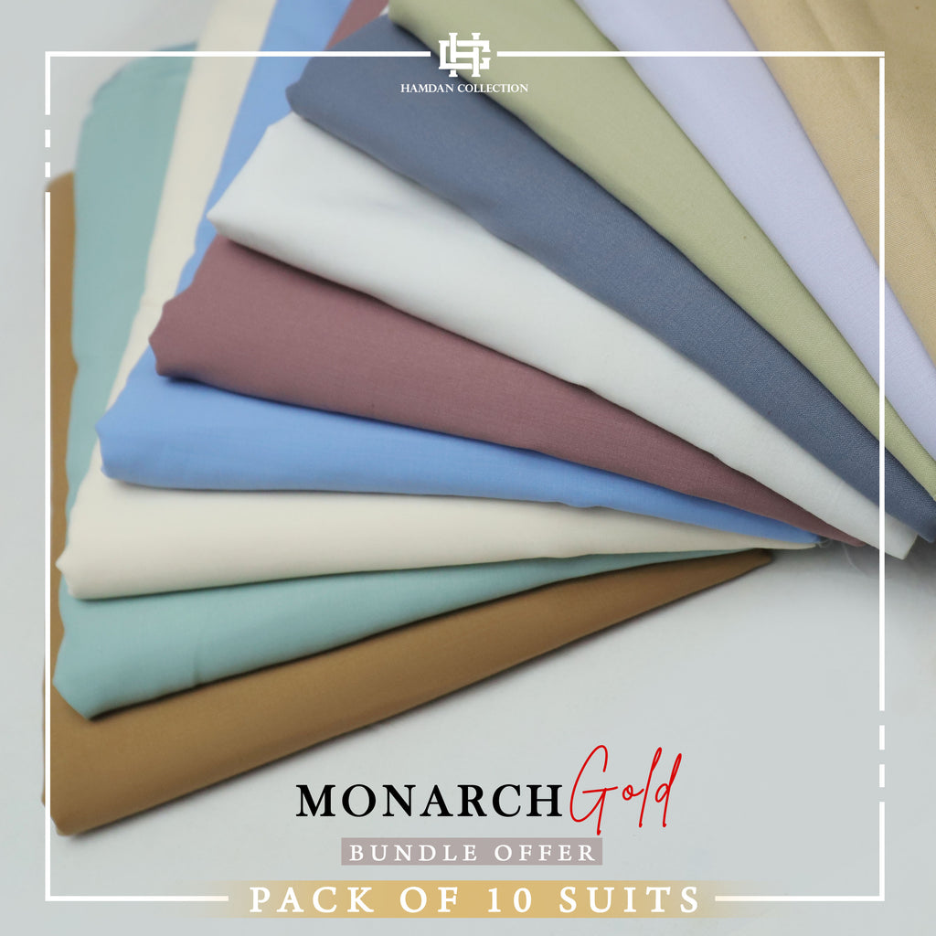 Pack of 10 Suits - Monarch Gold  Super Premium Soft Wash & Wear